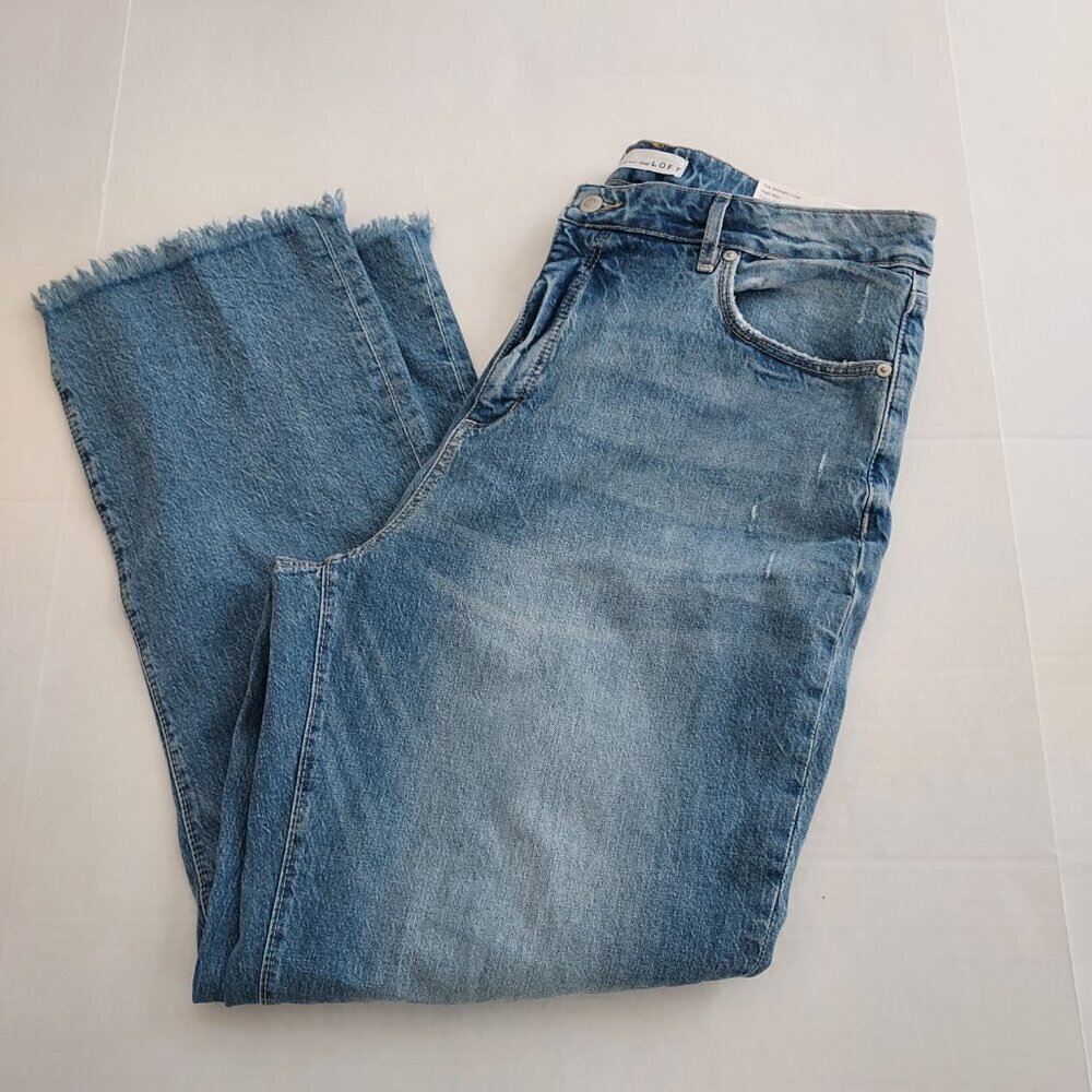 Loft Curvy High Rise Straight Crop Jeans Size 32 - Picture 5 of 13